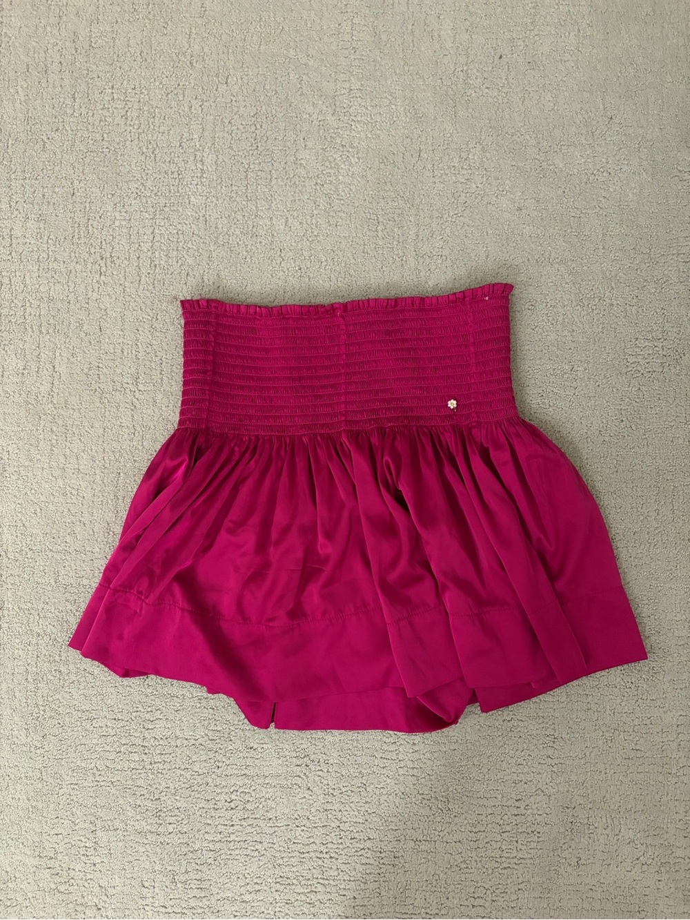 Natural Life Hot Pink Smocked Tube Top / Mini Skirt